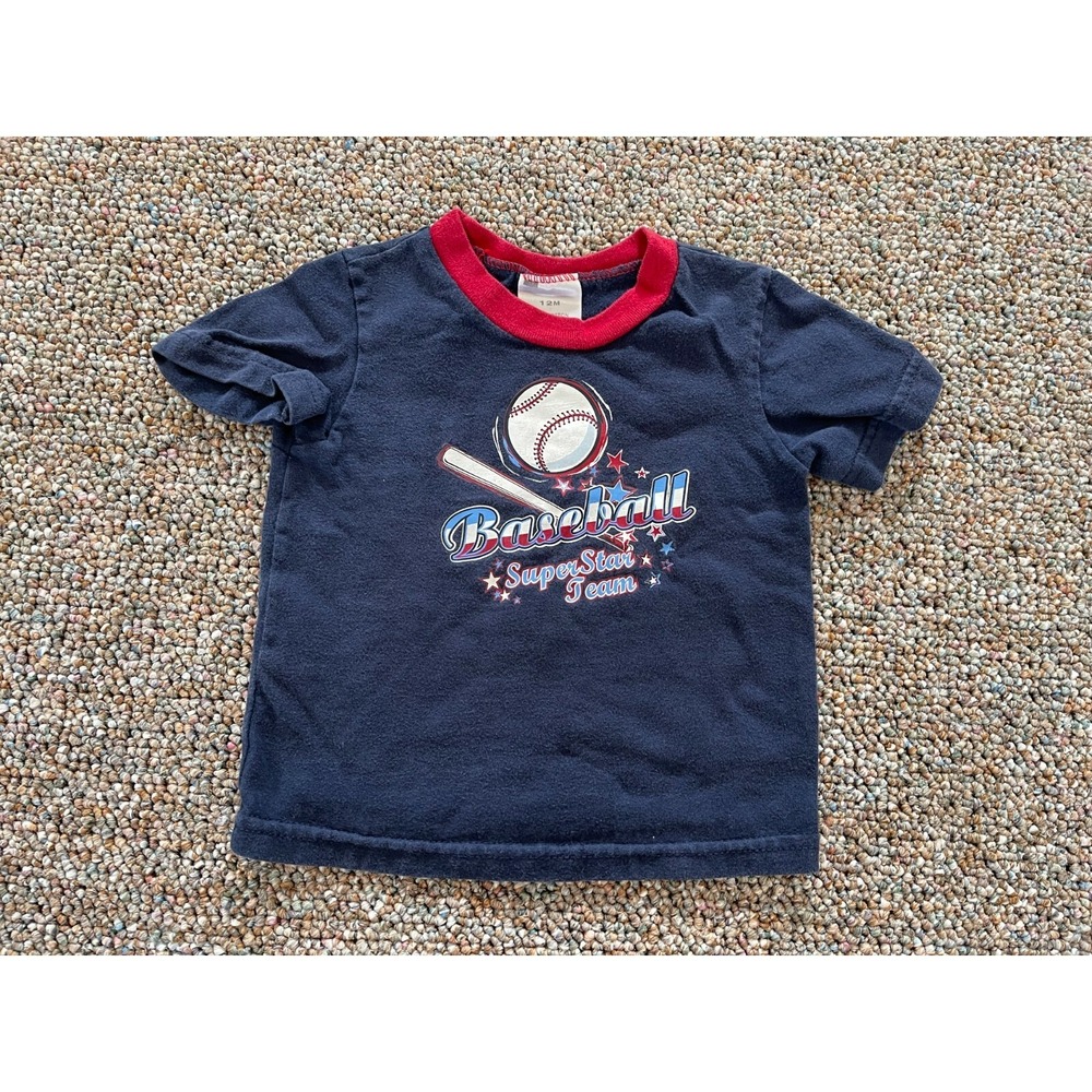 Baseball Super Star Team Boys T-Shirt 12M